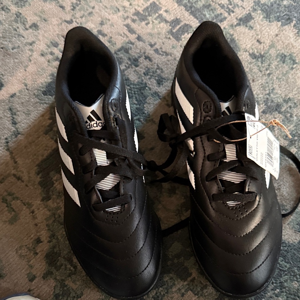 Adidas Kids Black and White Sneakers